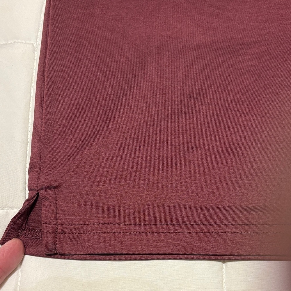 Ariat ARIATTEK Burgundy Polo Shirt - Picture 7 of 10
